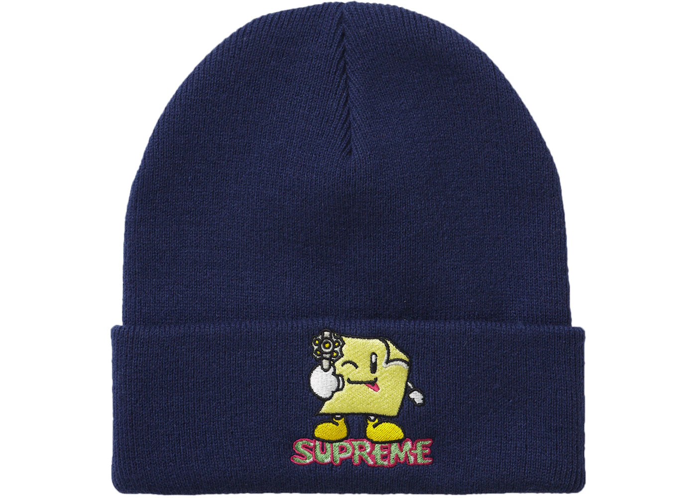 Supreme Sticky Note Beanie Navy