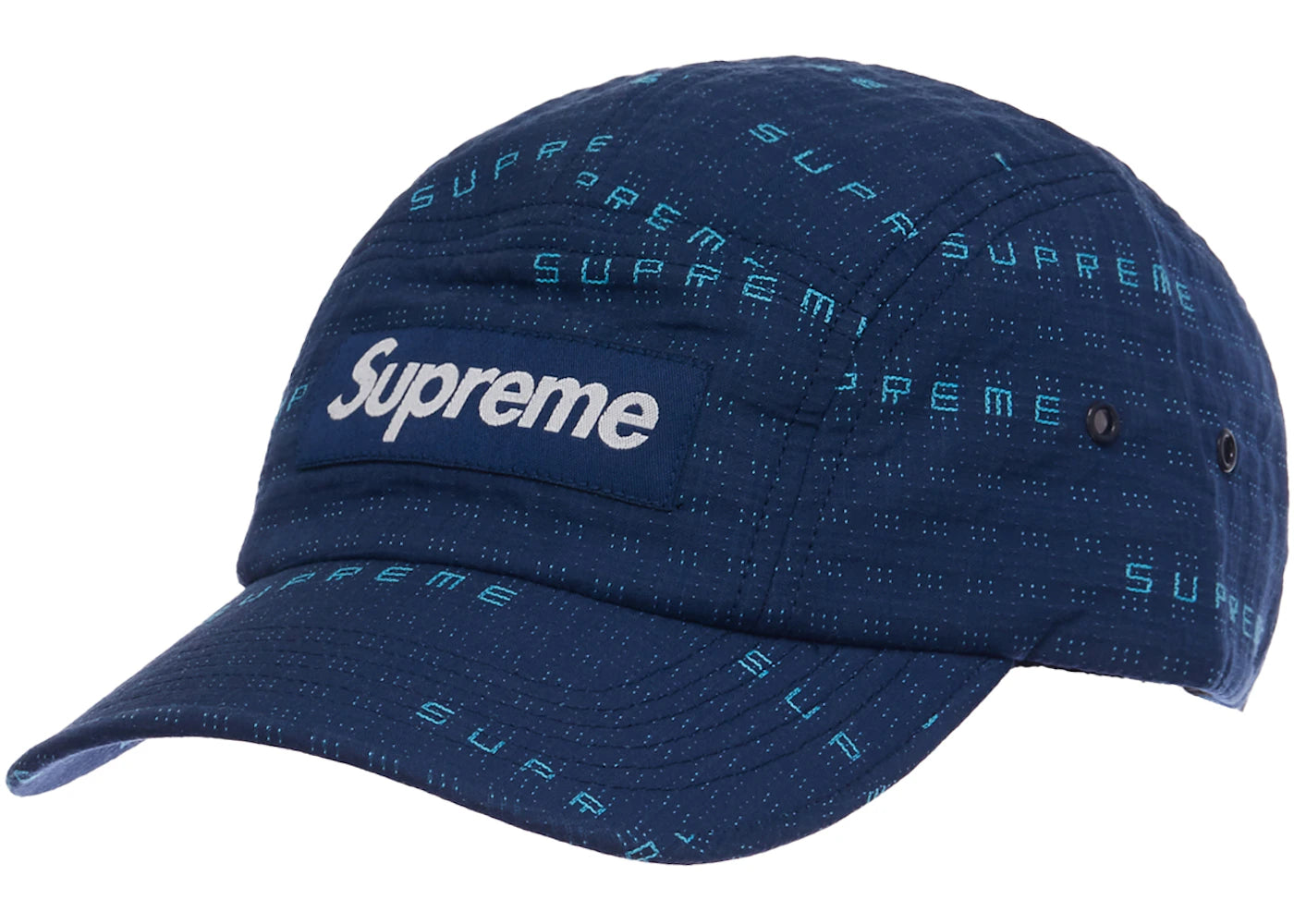 Supreme Stitch Jacquard Camp Cap Navy