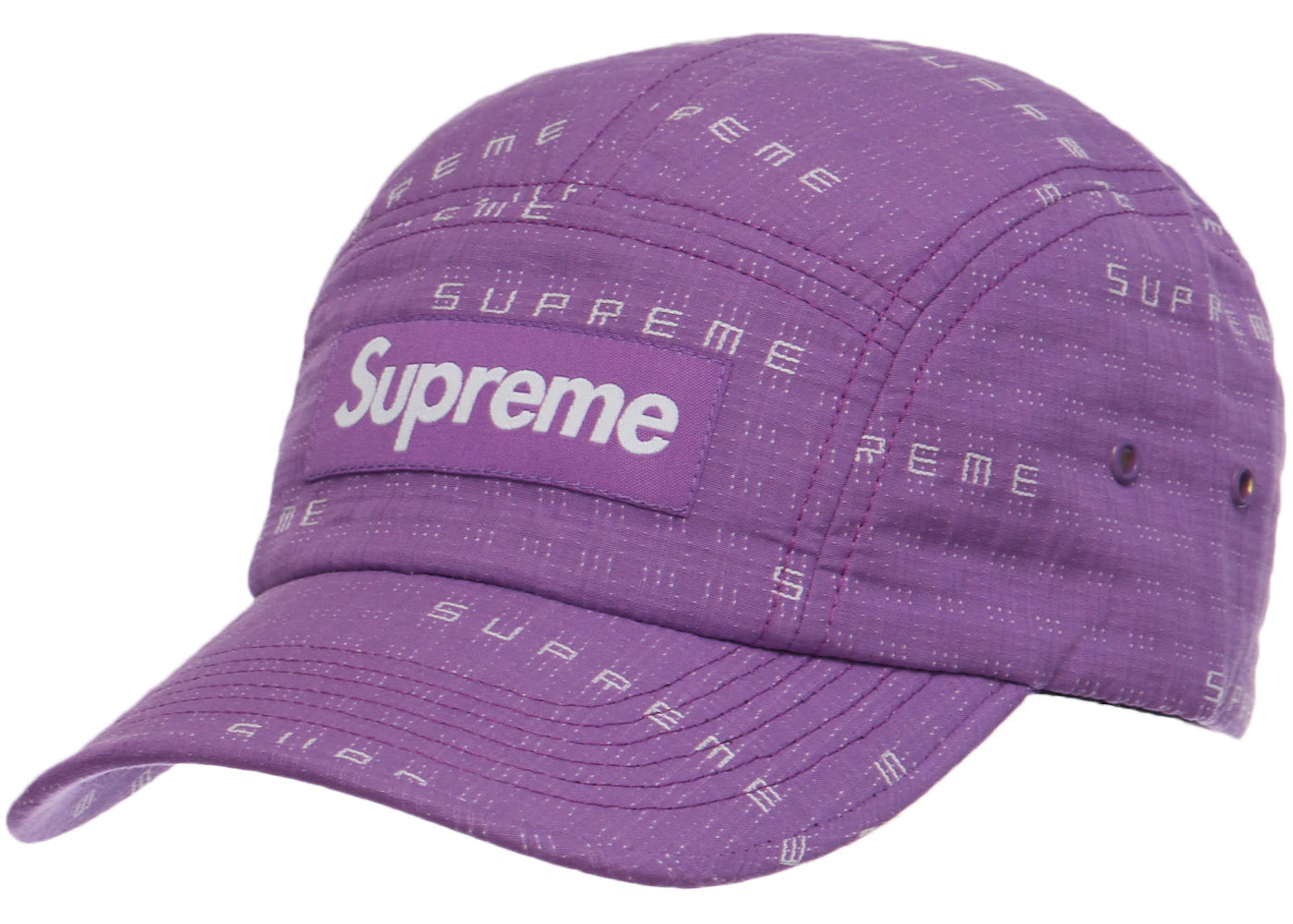 Supreme Stitch Jacquard Camp Cap Purple