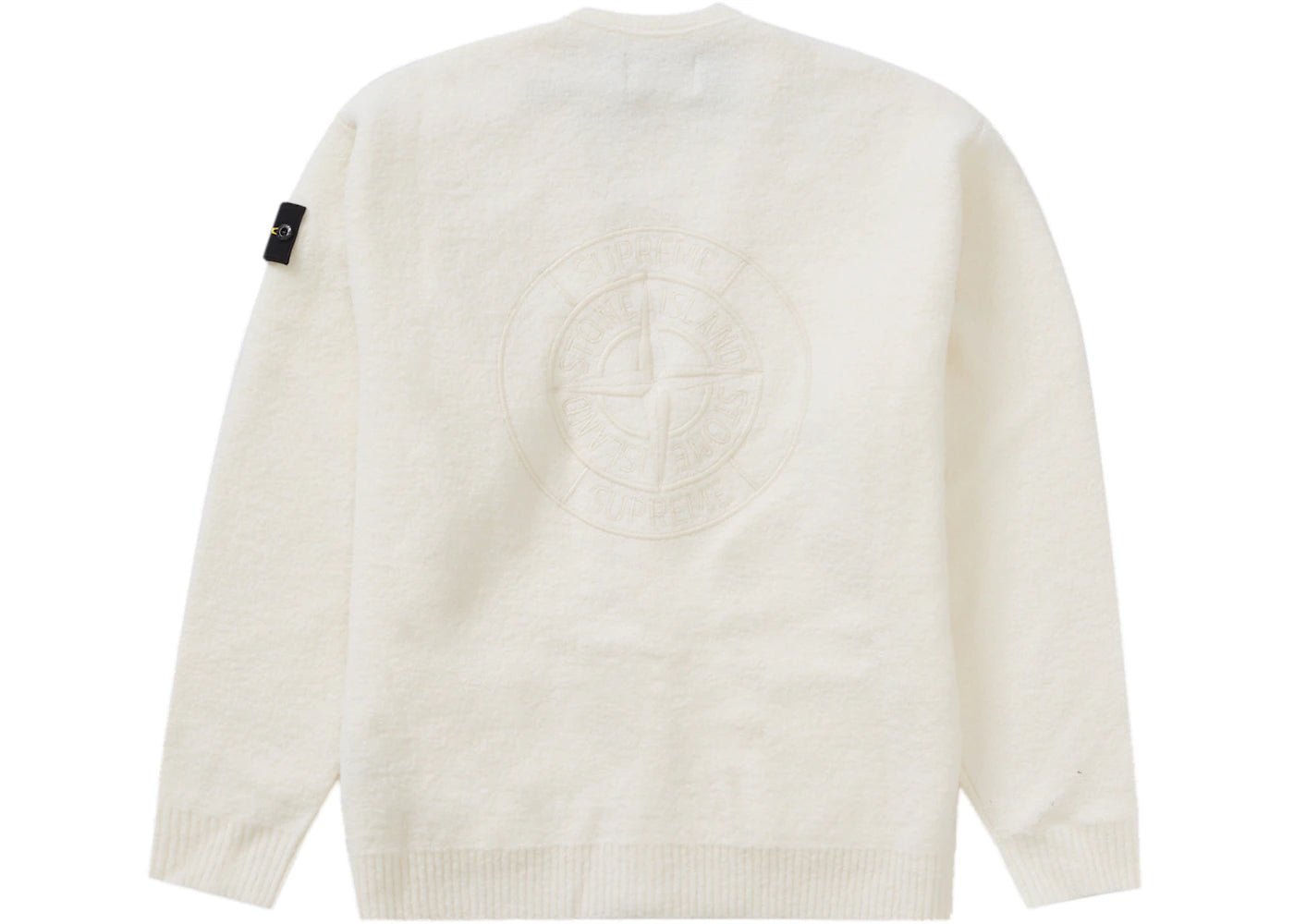 Supreme Stone Island Bouclé Cardigan White