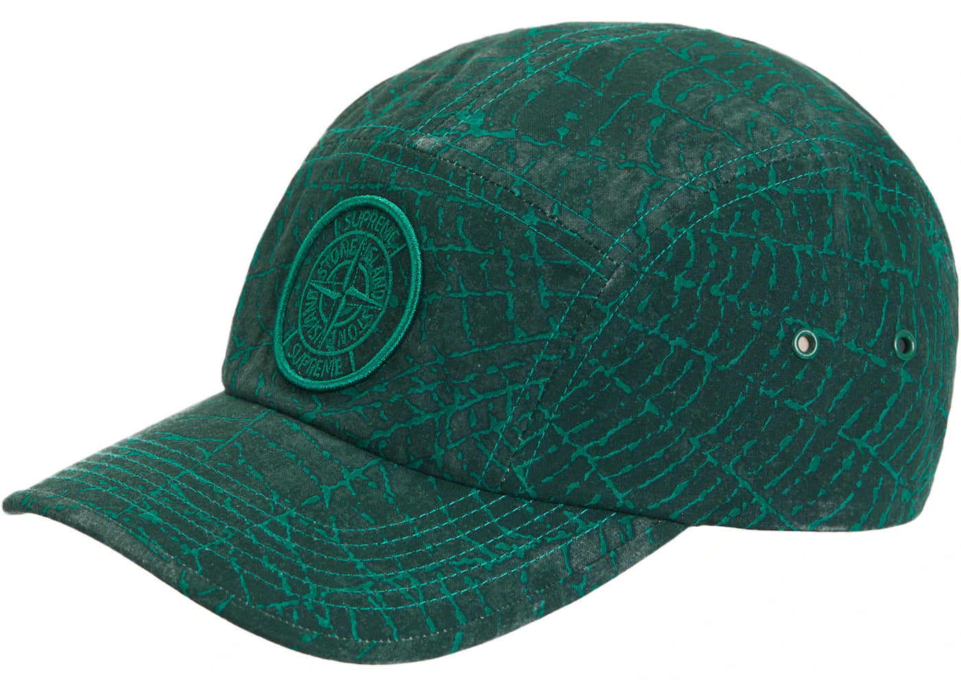 Supreme Stone Island Camp Cap (FW23) Dark Green