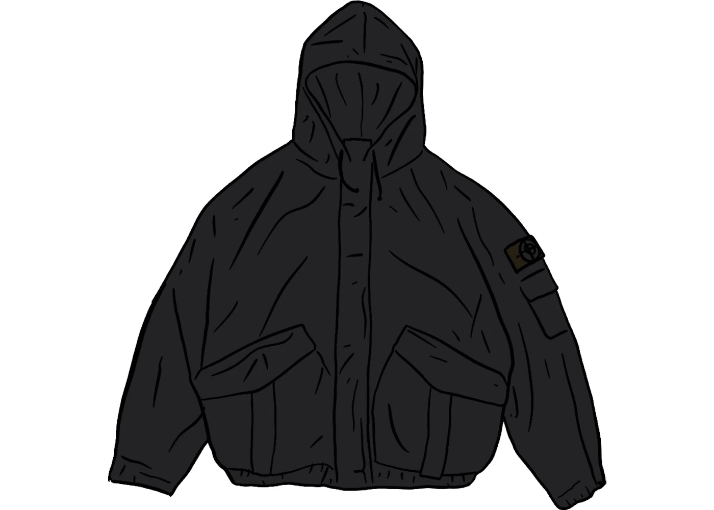 Supreme Stone Island Corduroy Jacket Black