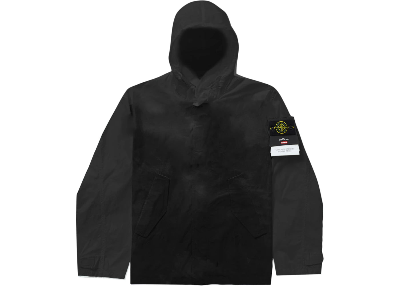 Supreme Stone Island Cotton Cordura Shell Jacket Black