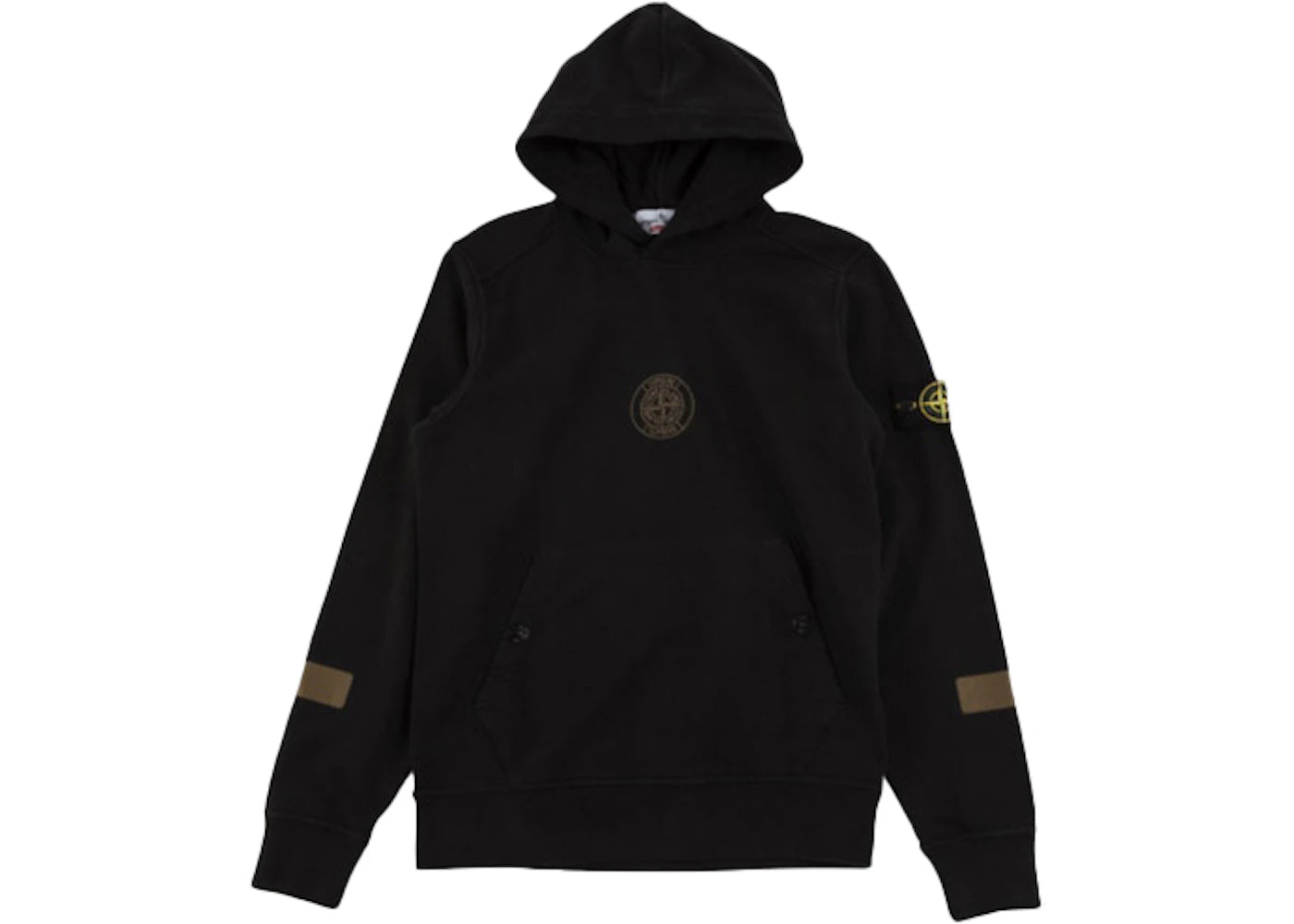 Supreme Stone Island Hooded Sweatshirt Black