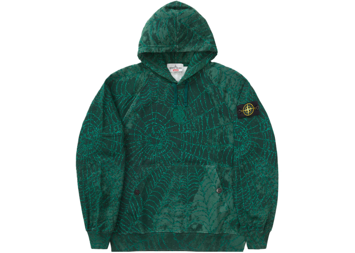 Supreme Stone Island Hooded Sweatshirt (FW23) Dark Green