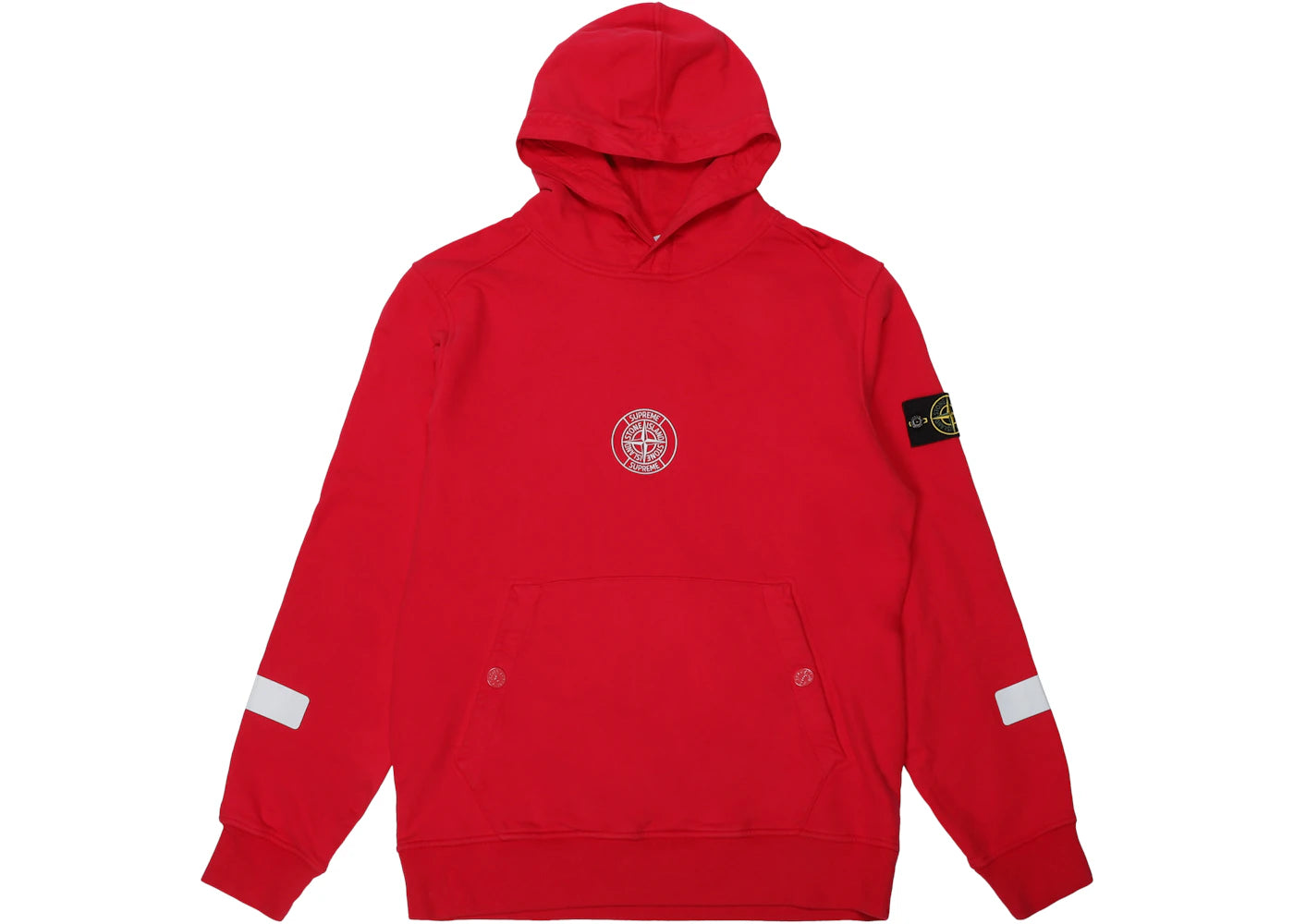 Supreme Stone Island Hooded Sweatshirt Magenta
