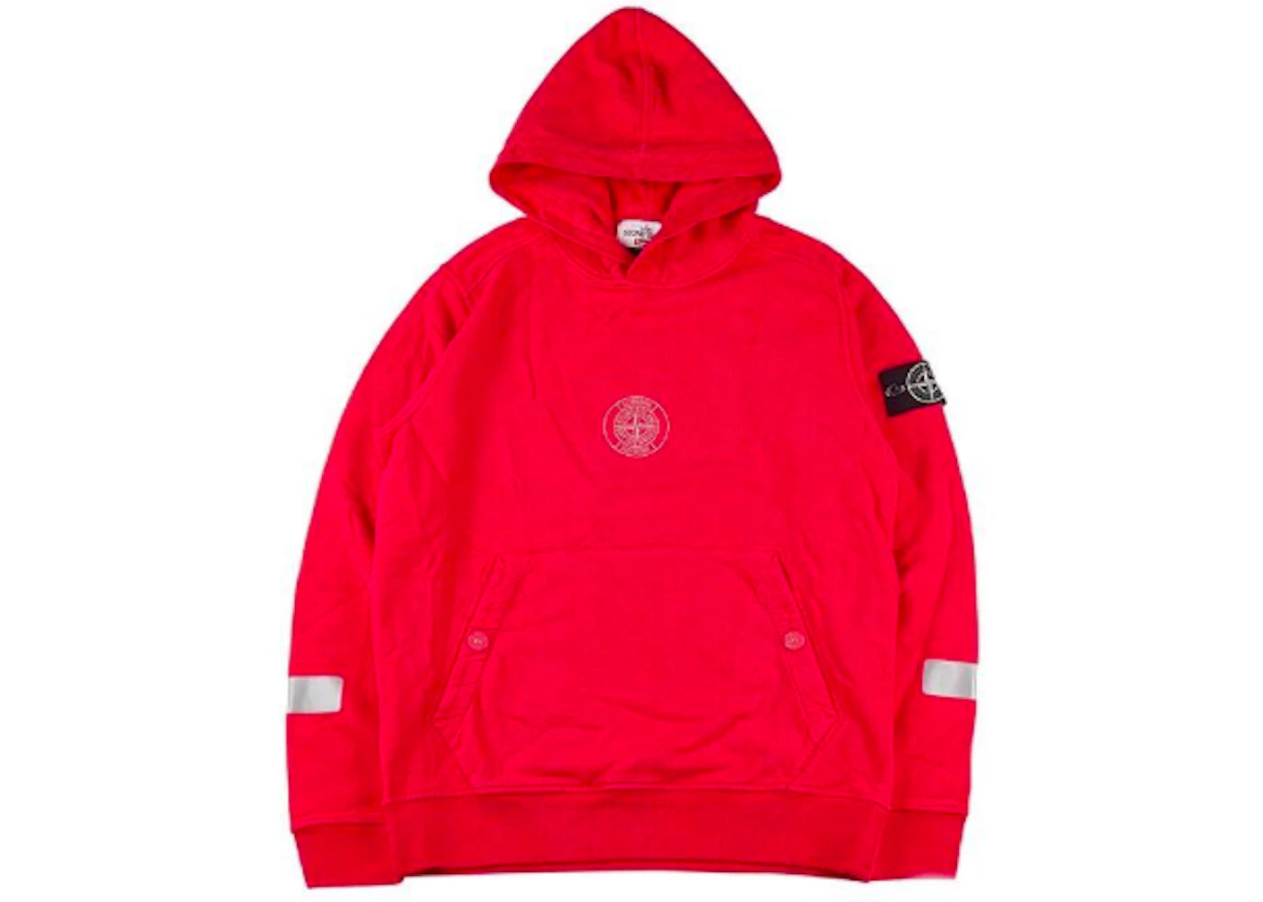 Supreme Stone Island Hooded Sweatshirt Red