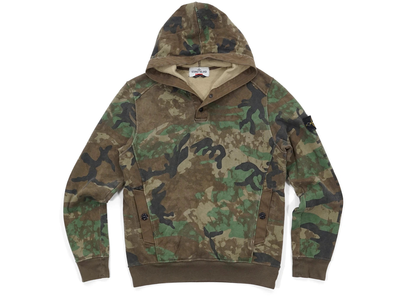 Supreme Stone Island Hooded Sweatshirt Woodland Camo