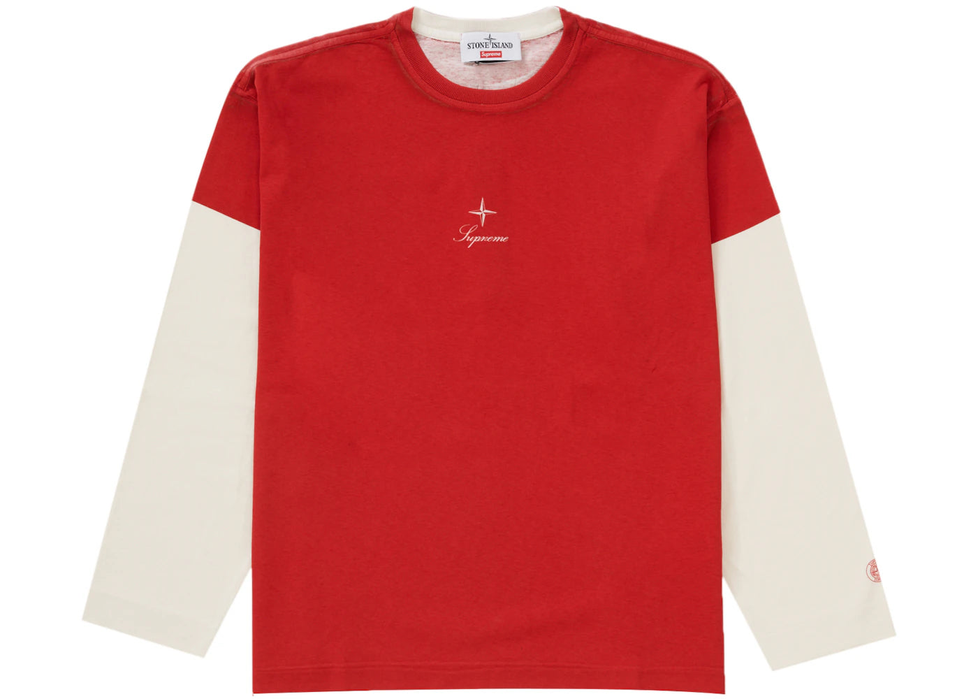 Supreme Stone Island L/S Top Red