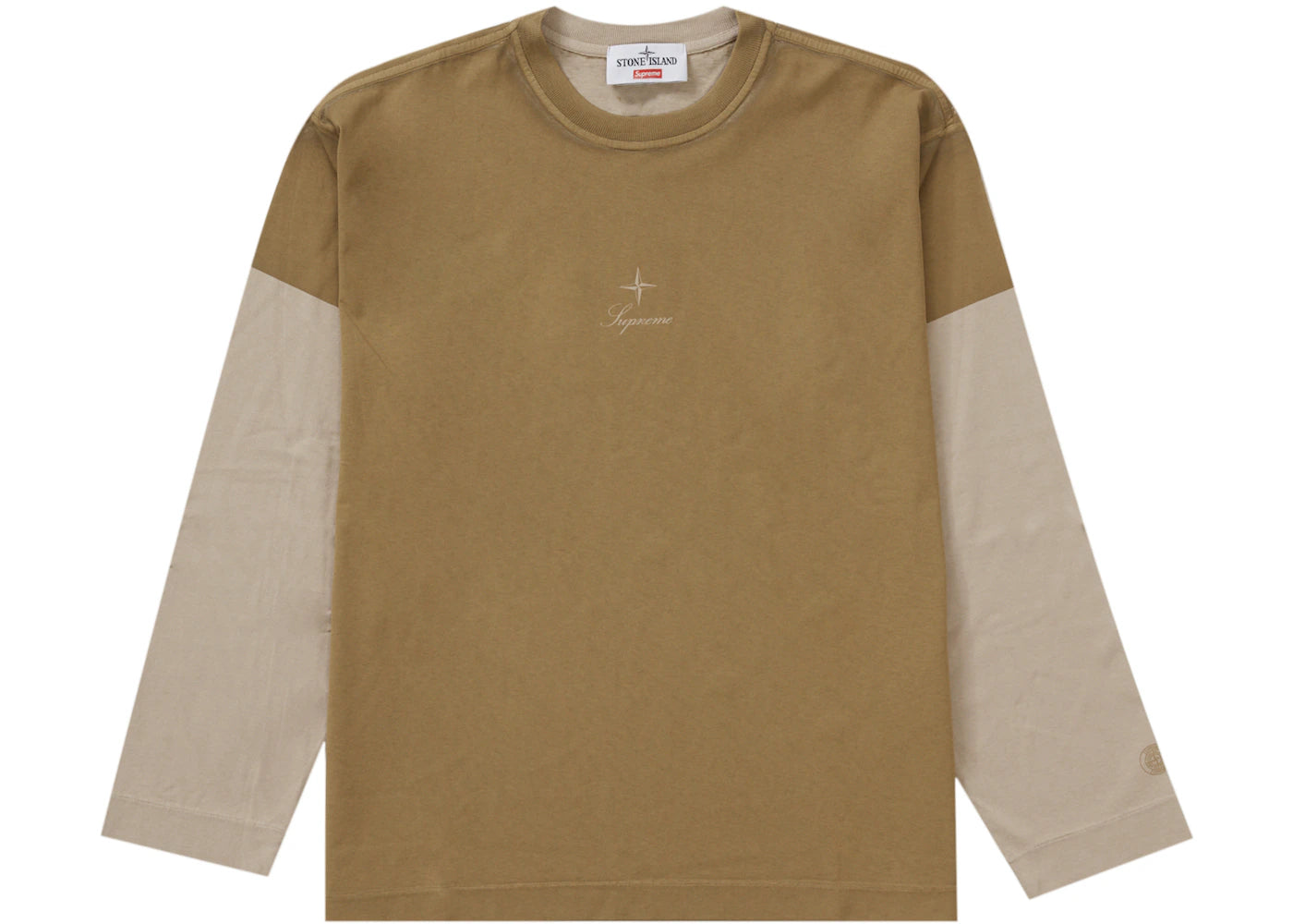 Supreme Stone Island L/S Top Tan