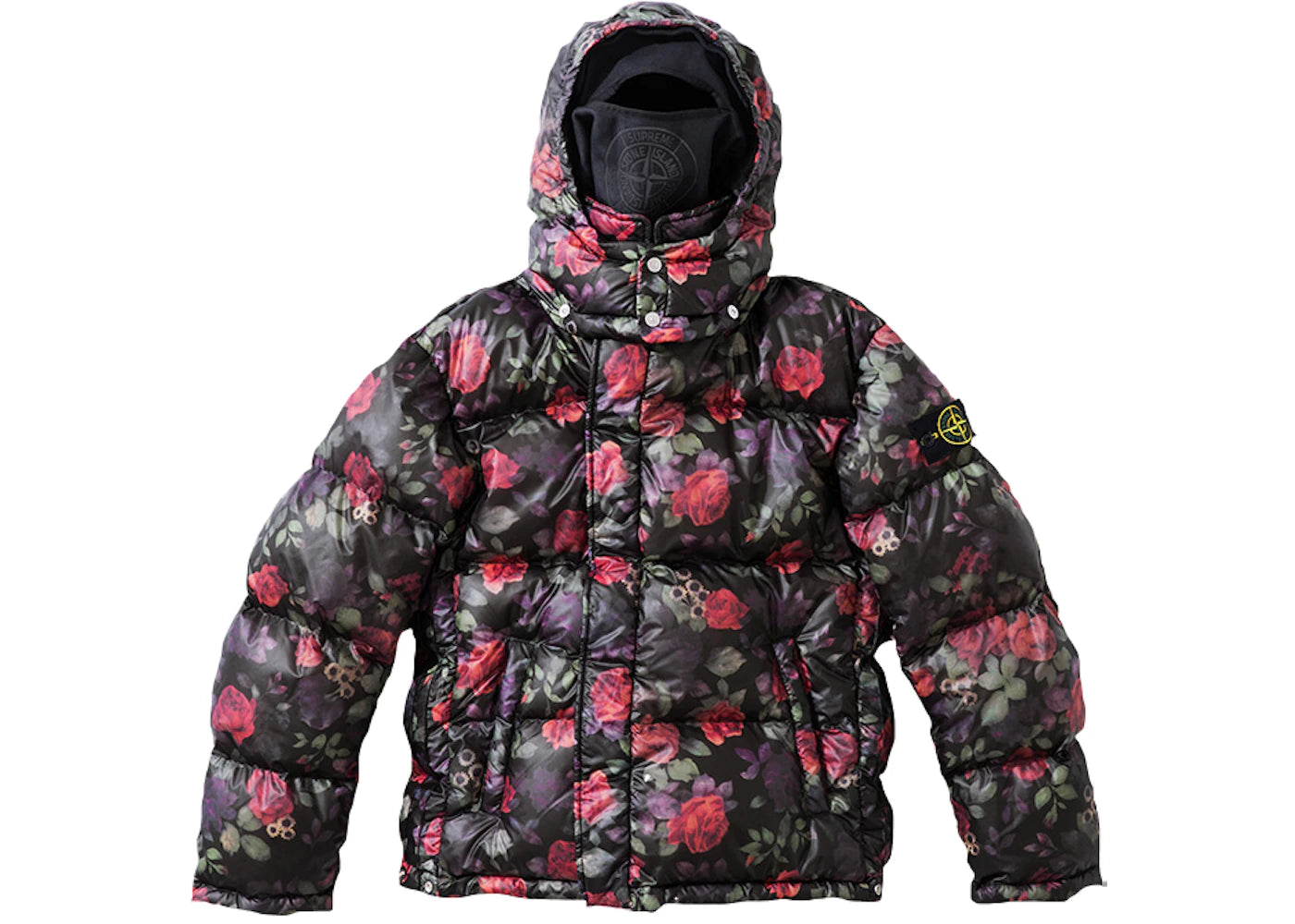 Supreme Stone Island Lamy Cover Stampato Puffy Jacket Black