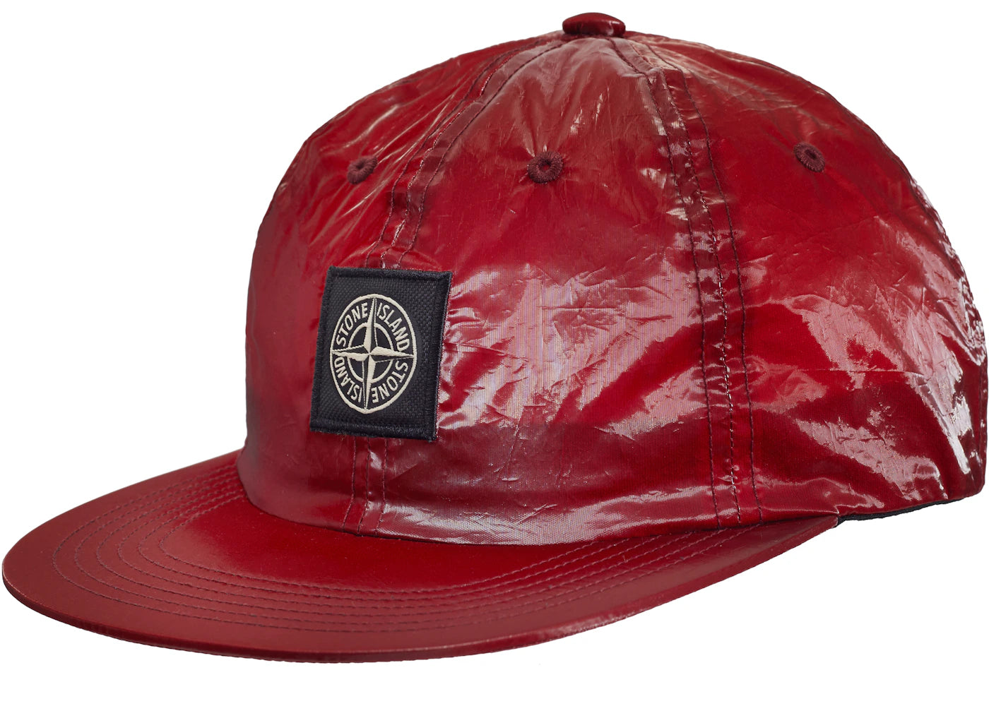 Supreme Stone Island New Silk Light 6-Panel Red