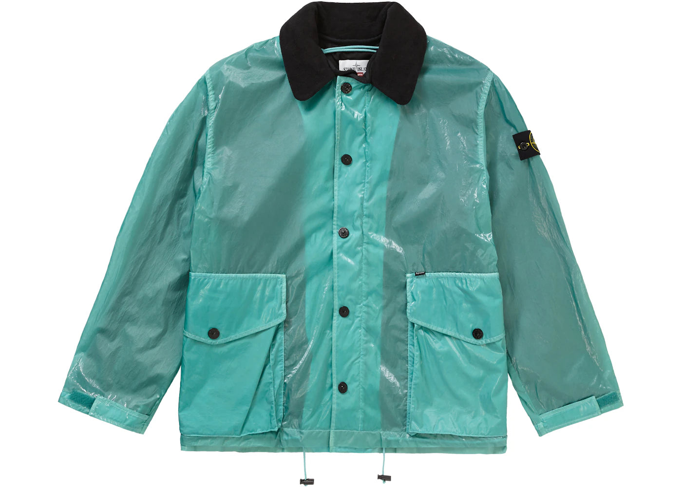 Supreme Stone Island New Silk Light Jacket Light Blue