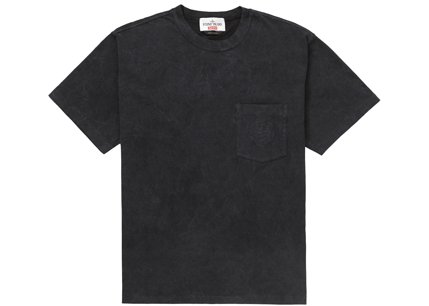 Supreme Stone Island Pocket Tee Black