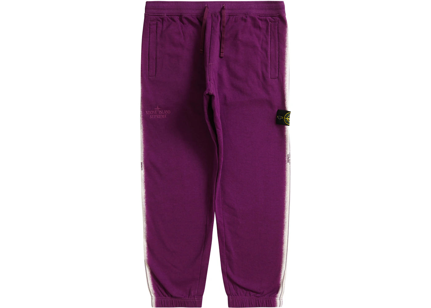 Supreme Stone Island Stripe Sweatpant Purple