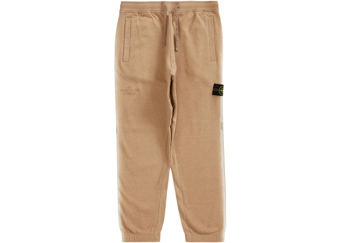 Supreme Stone Island Stripe Sweatpant Tan