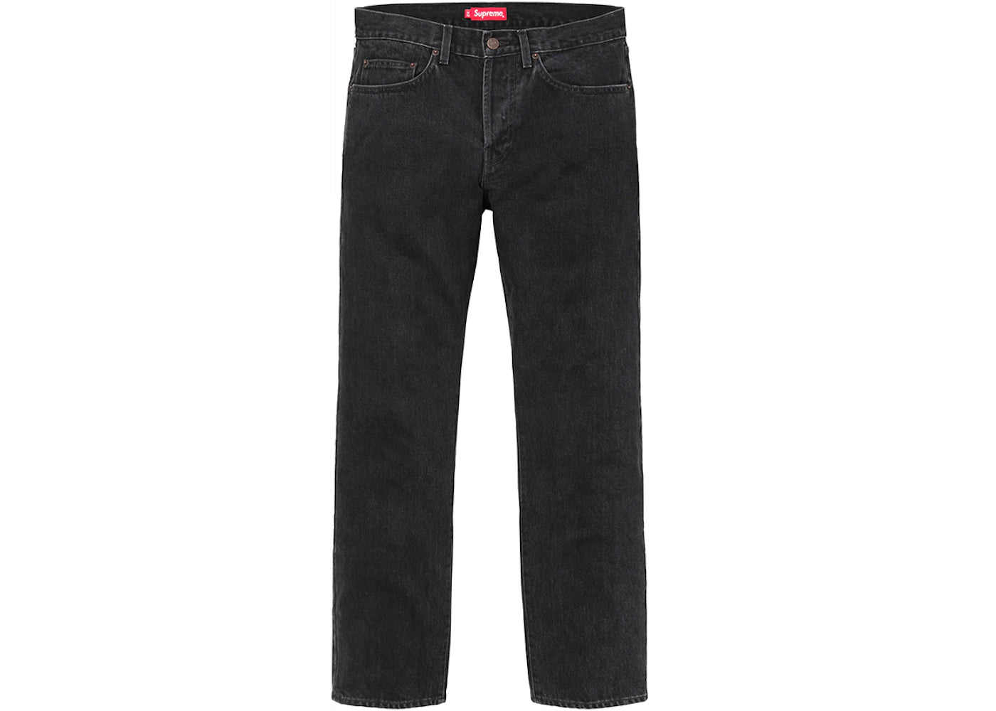 Supreme Stone Washed Slim Jean Black