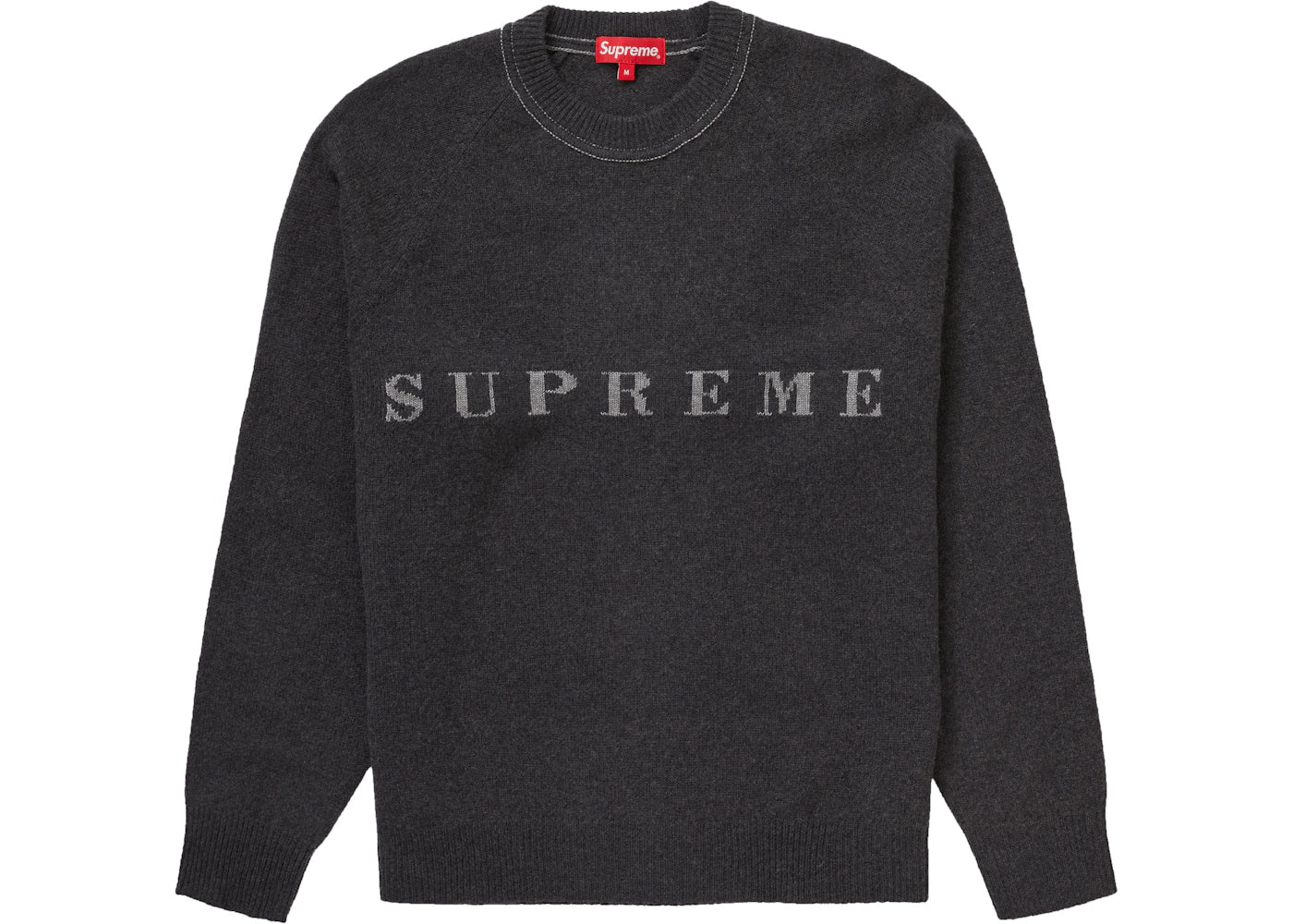 Supreme Stone Washed Sweater Black