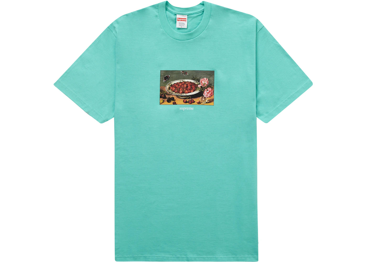 Supreme Strawberries Tee Teal