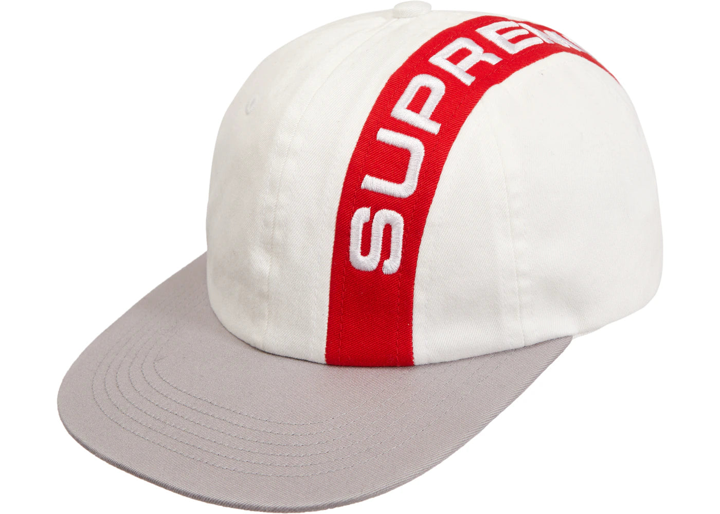 Supreme Stripe 6-Panel White