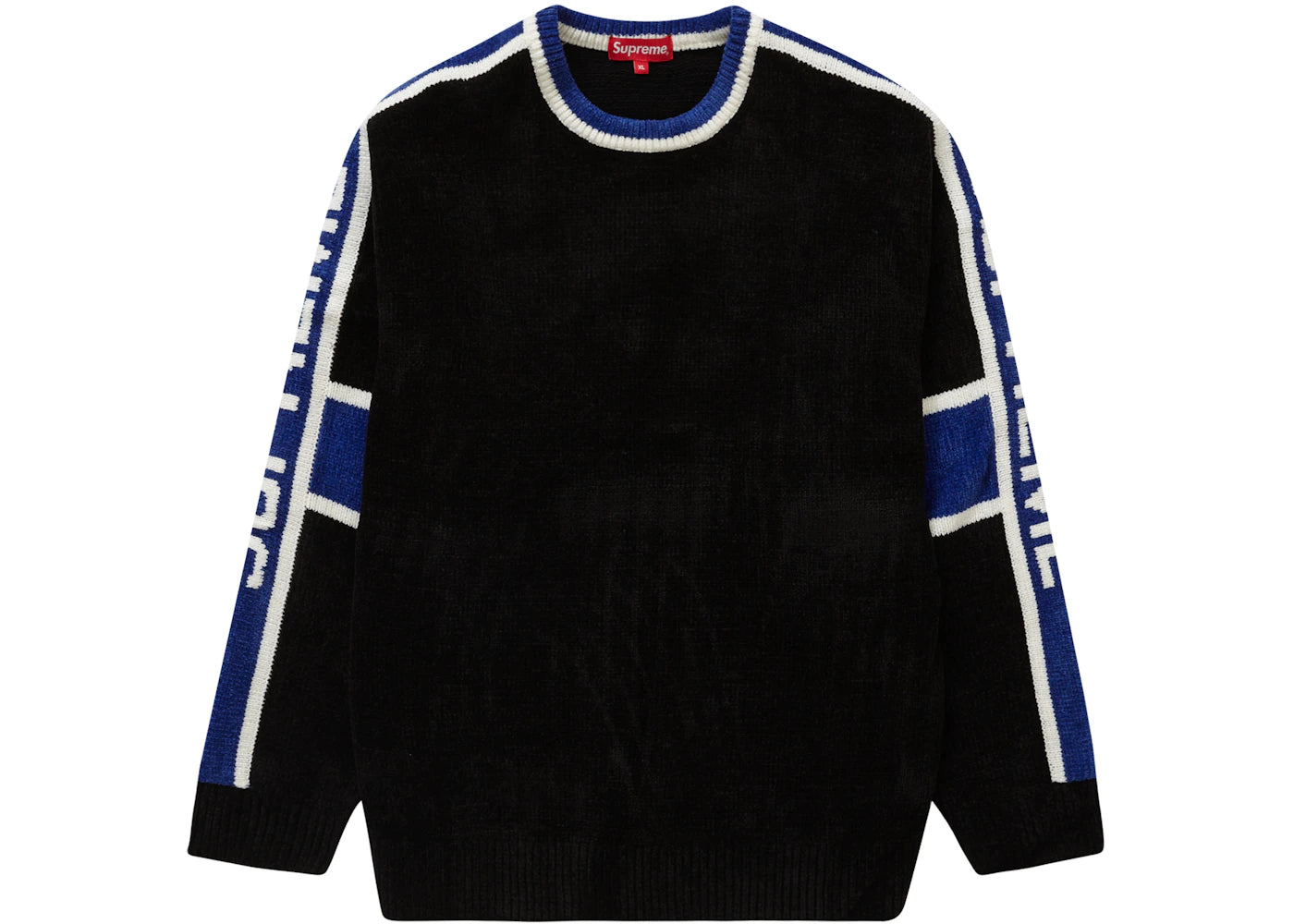 Supreme Stripe Chenille Sweater Black