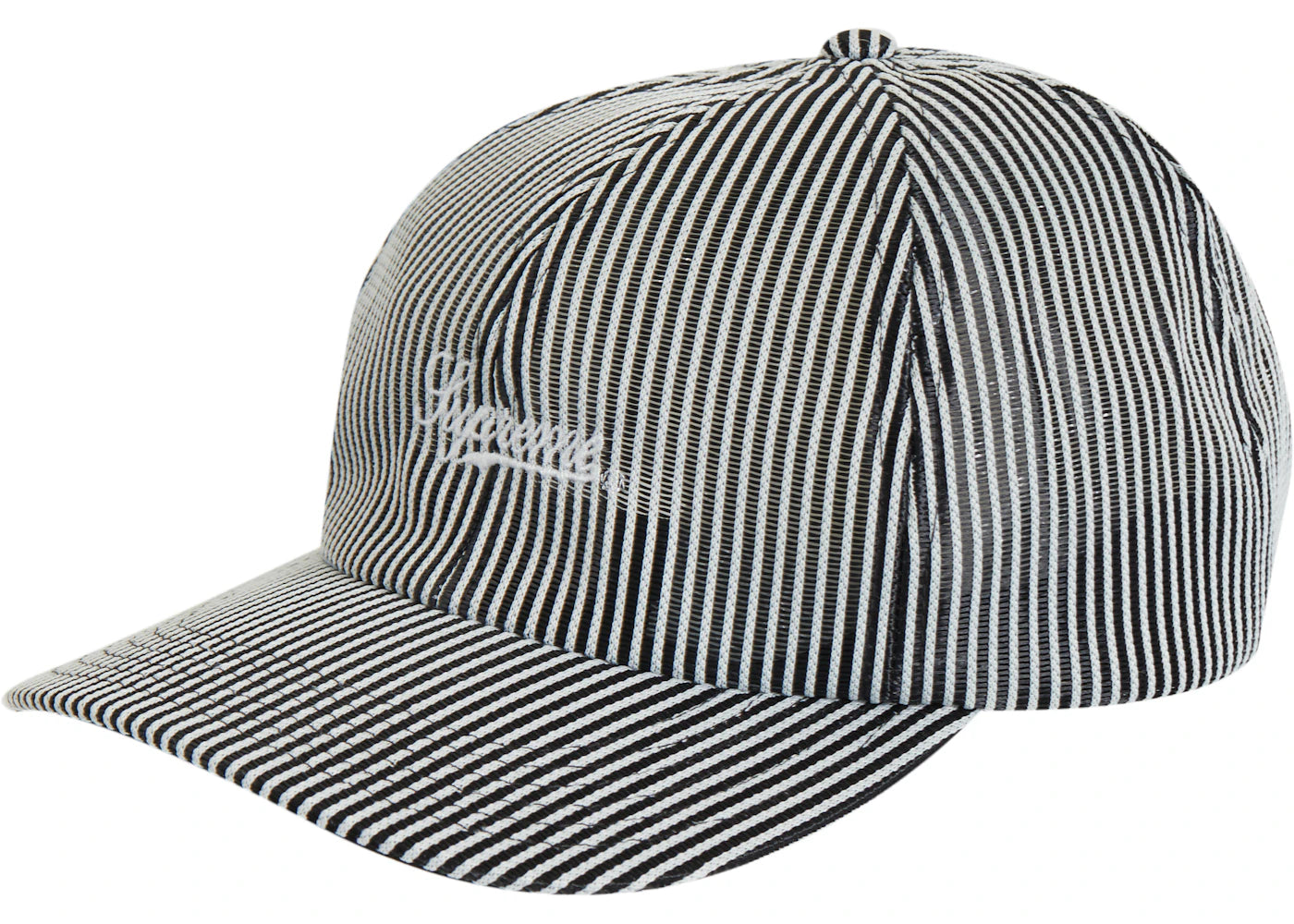 Supreme Stripe Mesh 6-Panel Black