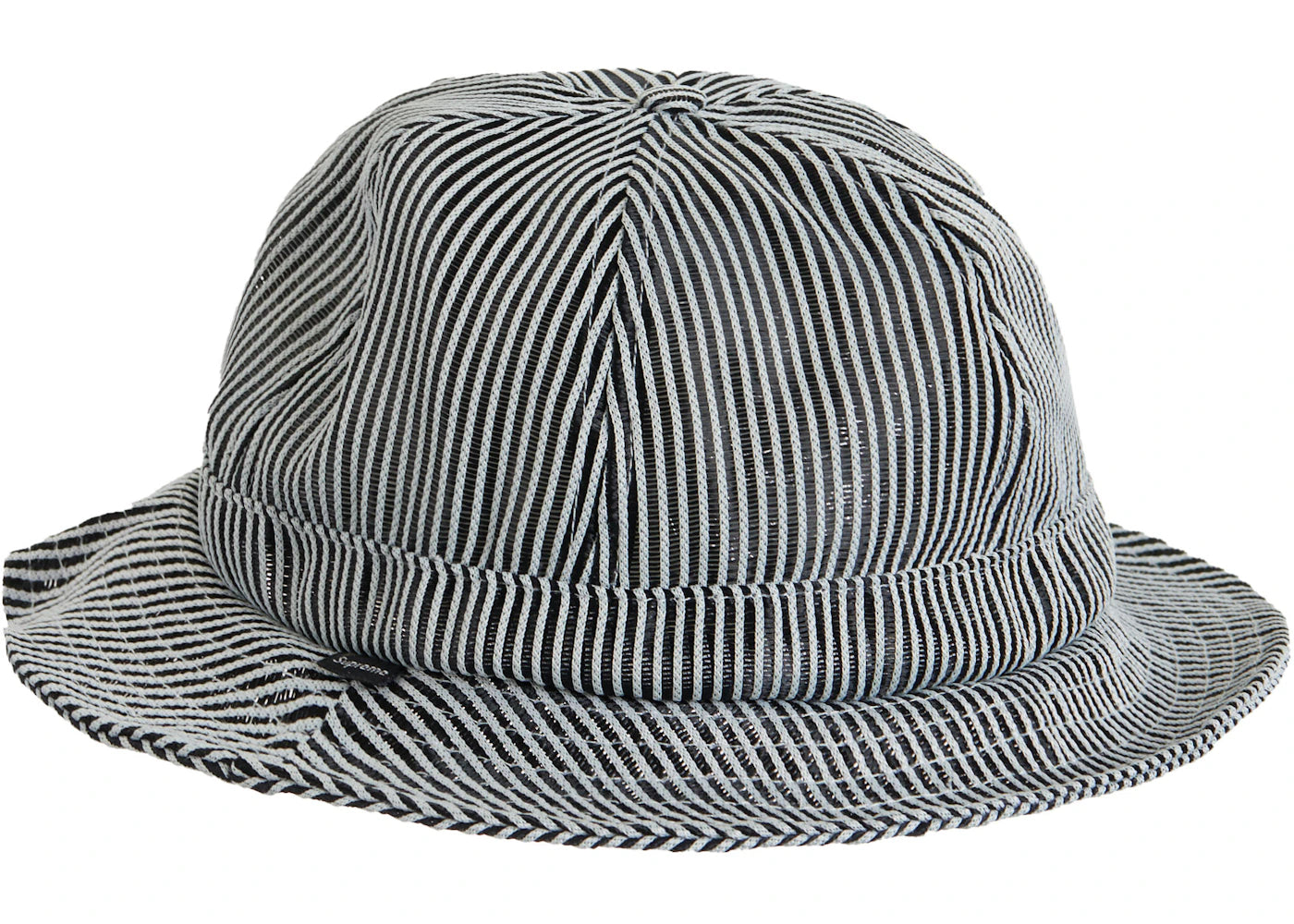 Supreme Stripe Mesh Bell Hat Black