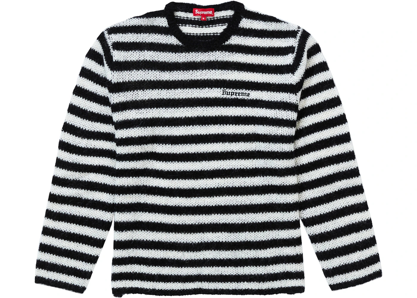 Supreme Stripe Mohair Sweater Black