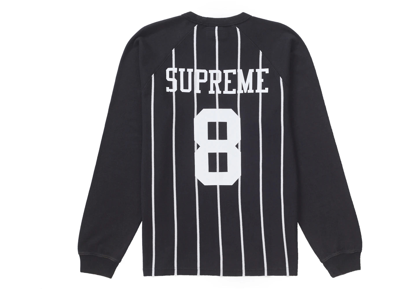 Supreme Stripe Raglan L/S Top Black