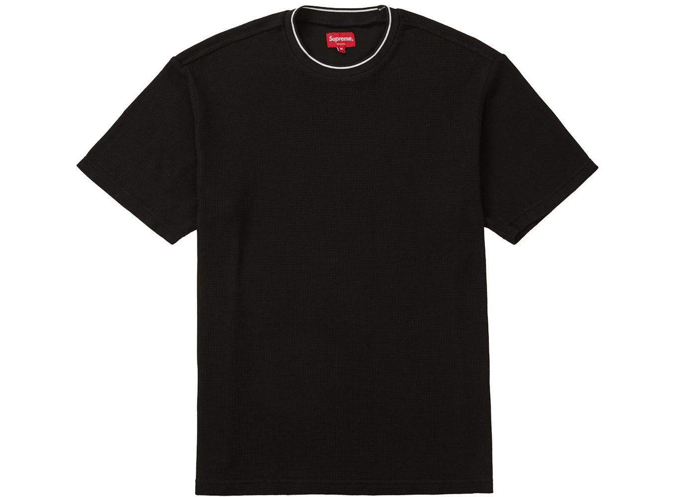 Supreme Stripe Rib Waffle Top Black