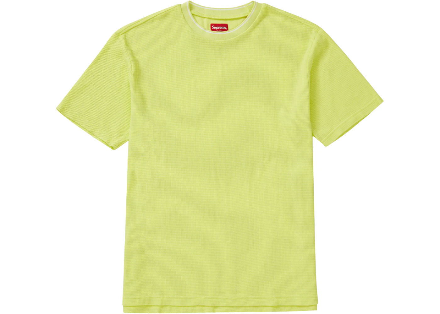 Supreme Stripe Rib Waffle Top Pale Lime