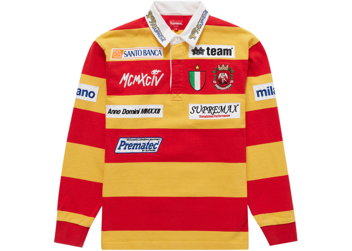 Supreme Stripe Rugby Red