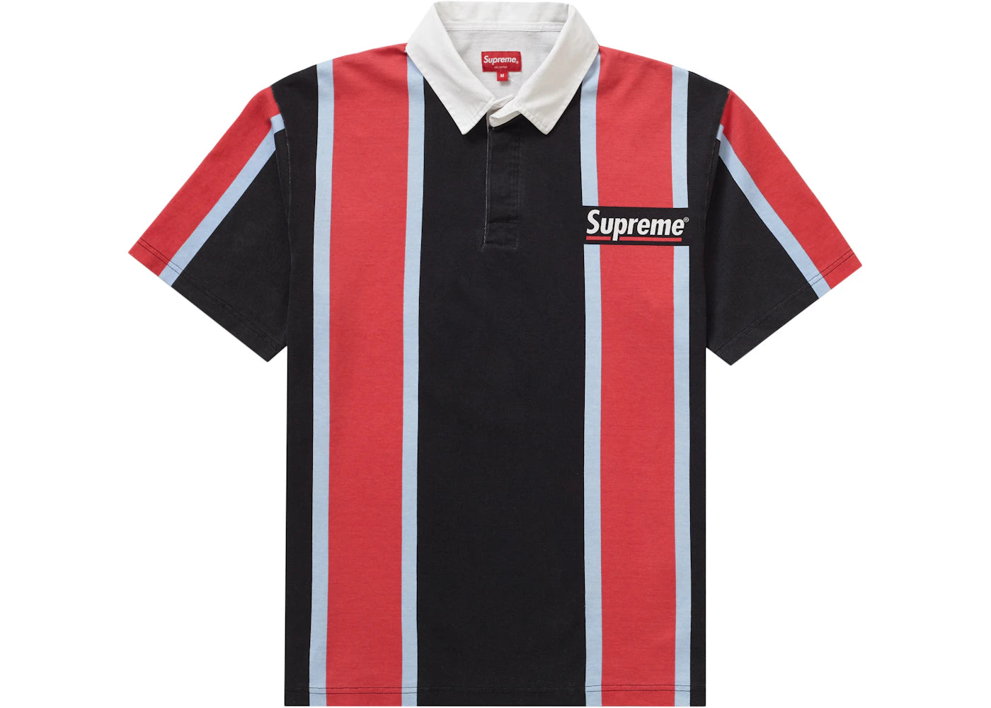 Supreme Stripe S/S Rugby Black