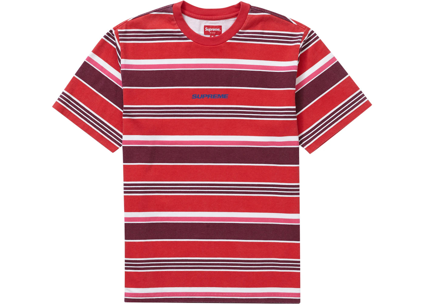 Supreme Stripe S/S Top Red