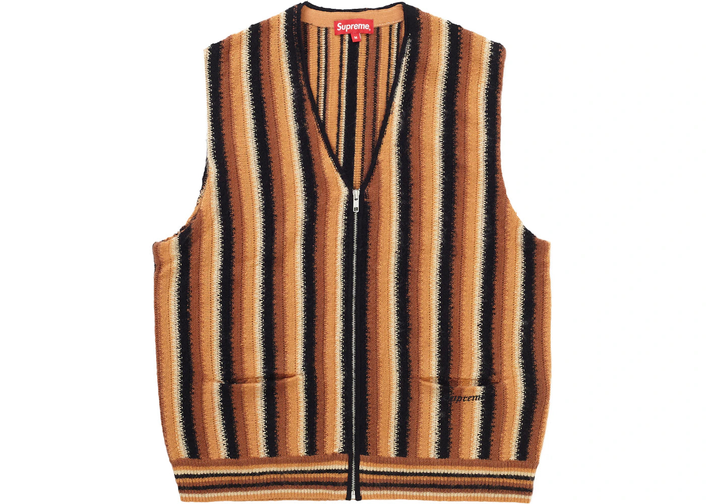 Supreme Stripe Sweater Vest Brown