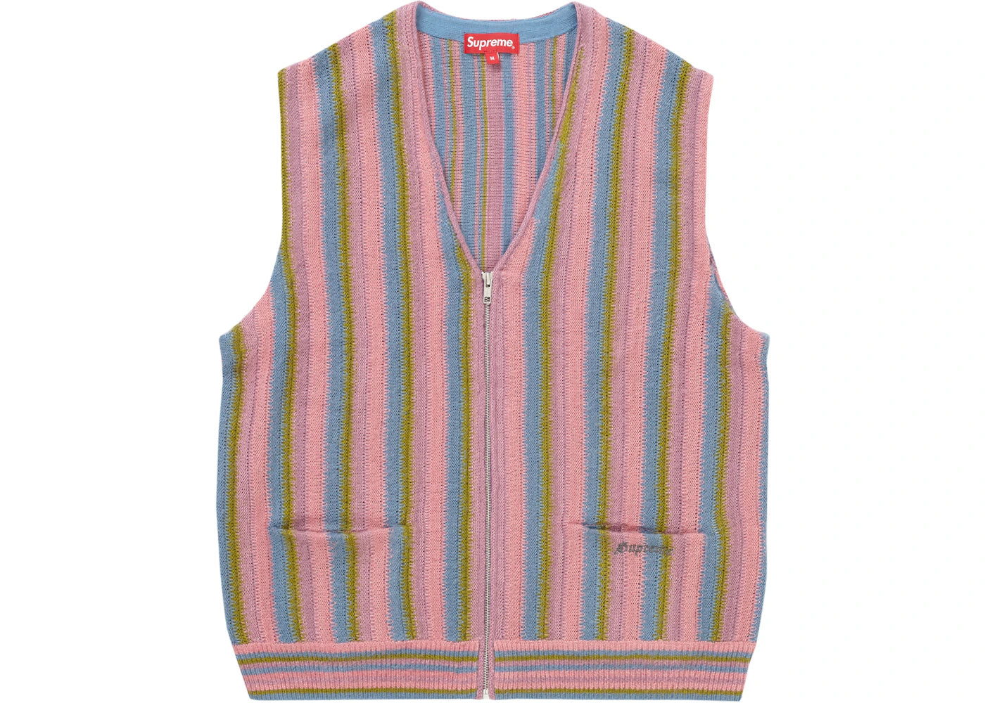 Supreme Stripe Sweater Vest Purple