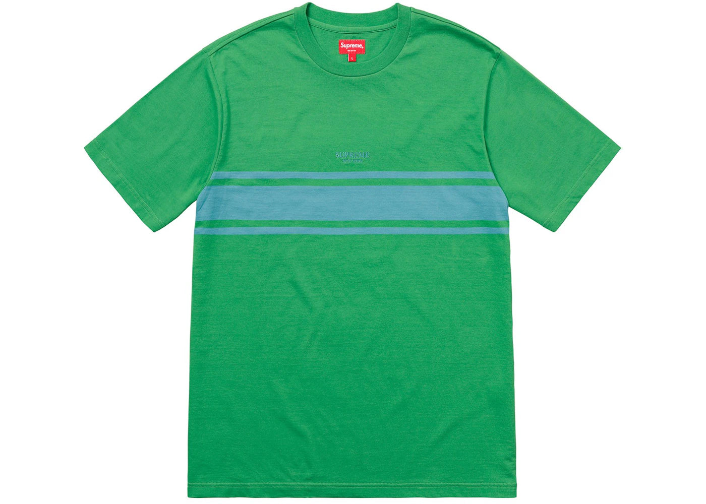 Supreme Stripe Tee Kelly Green