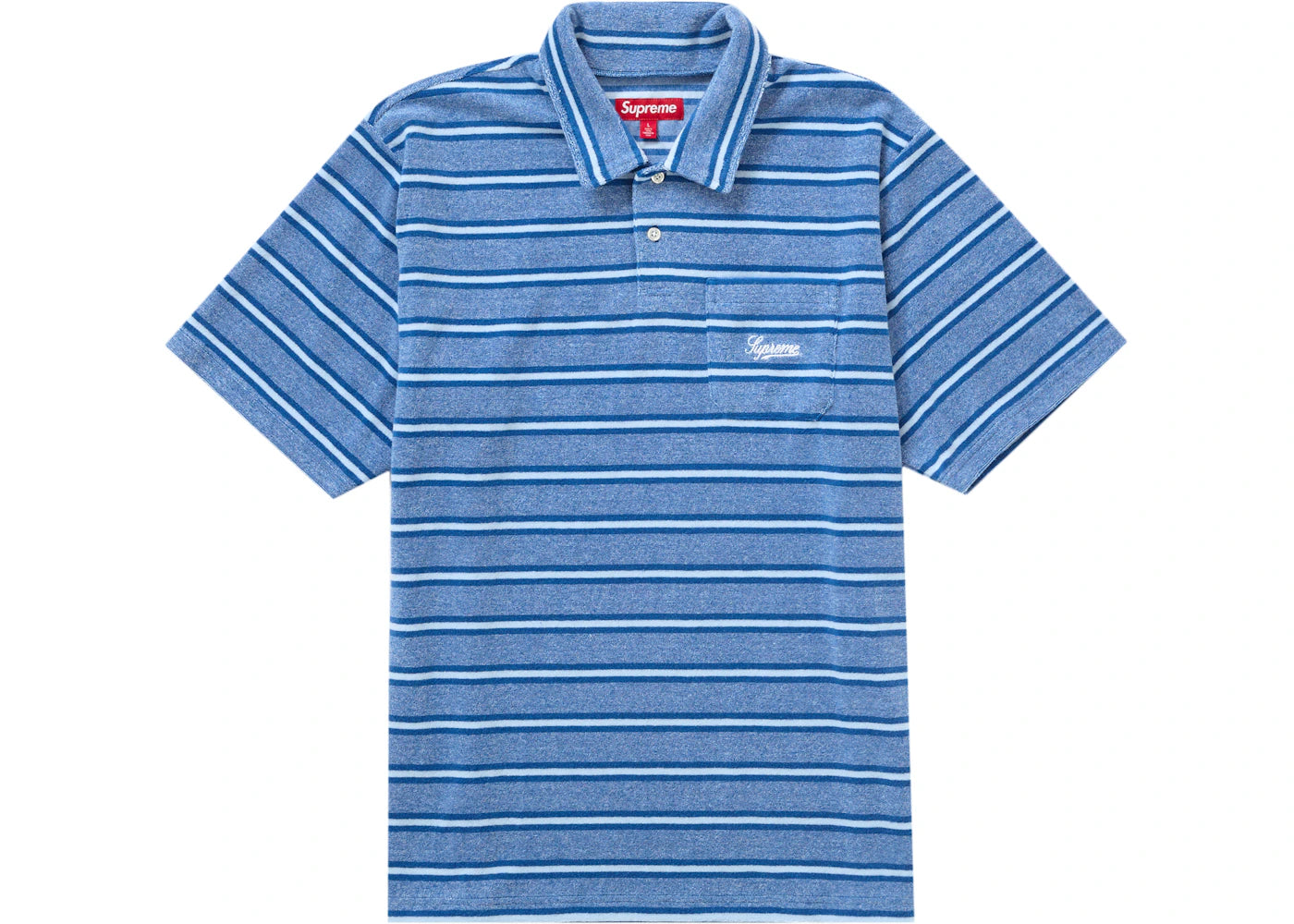 Supreme Stripe Terry S/S Polo Royal
