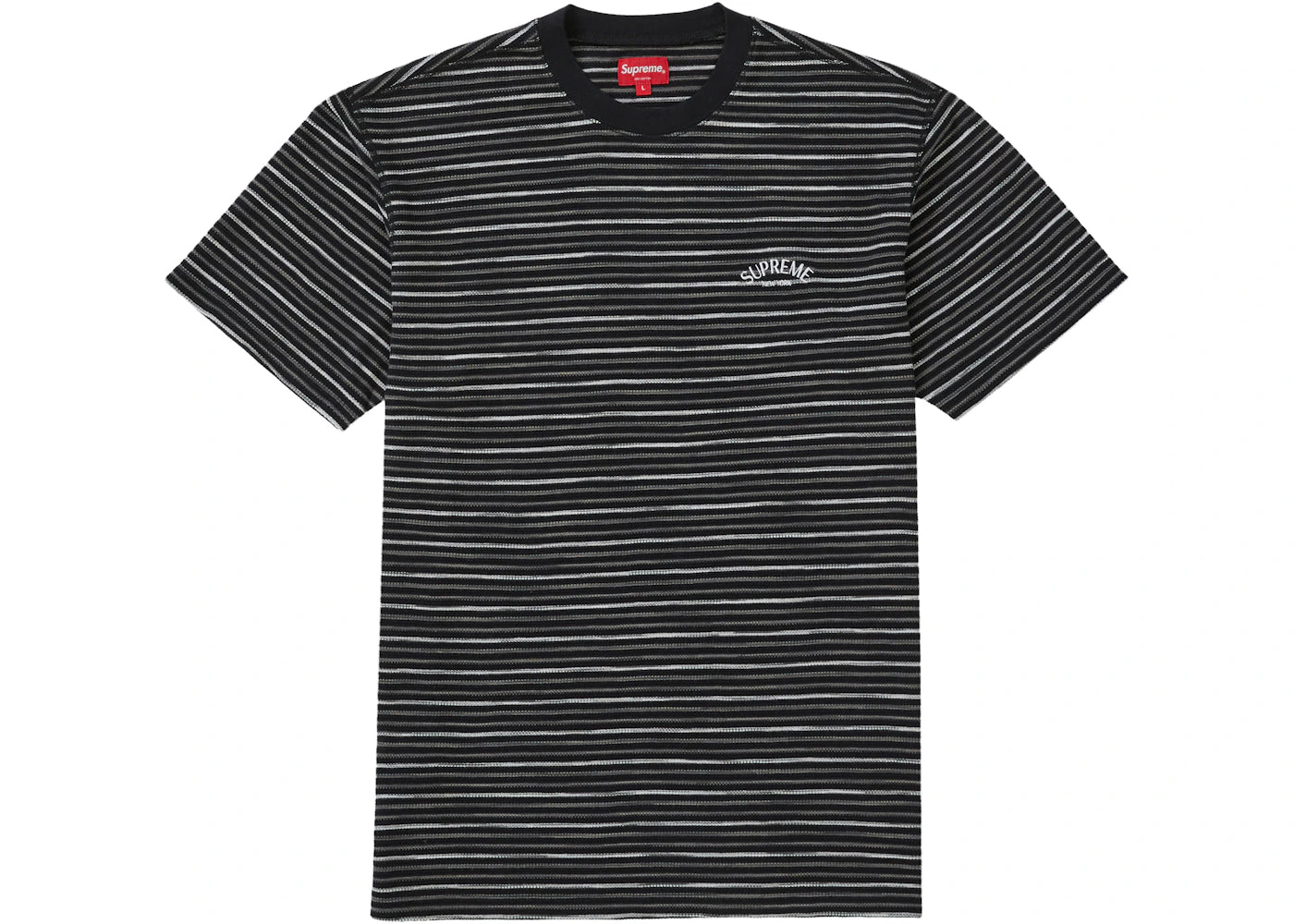 Supreme Stripe Thermal S/S Top Black