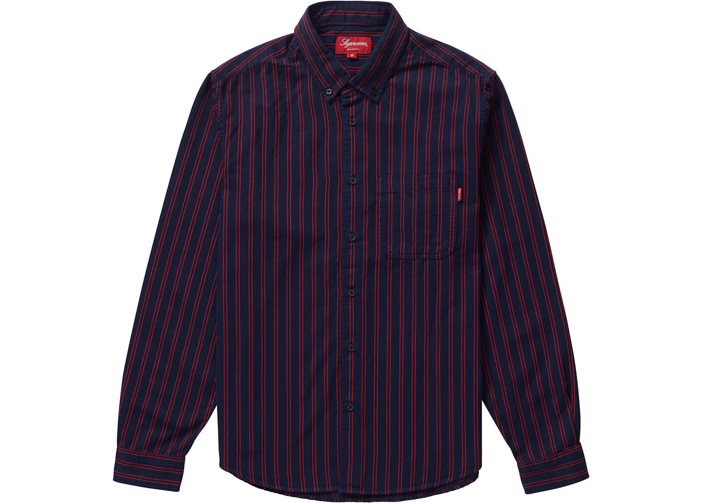 Supreme Stripe Twill Shirt Navy