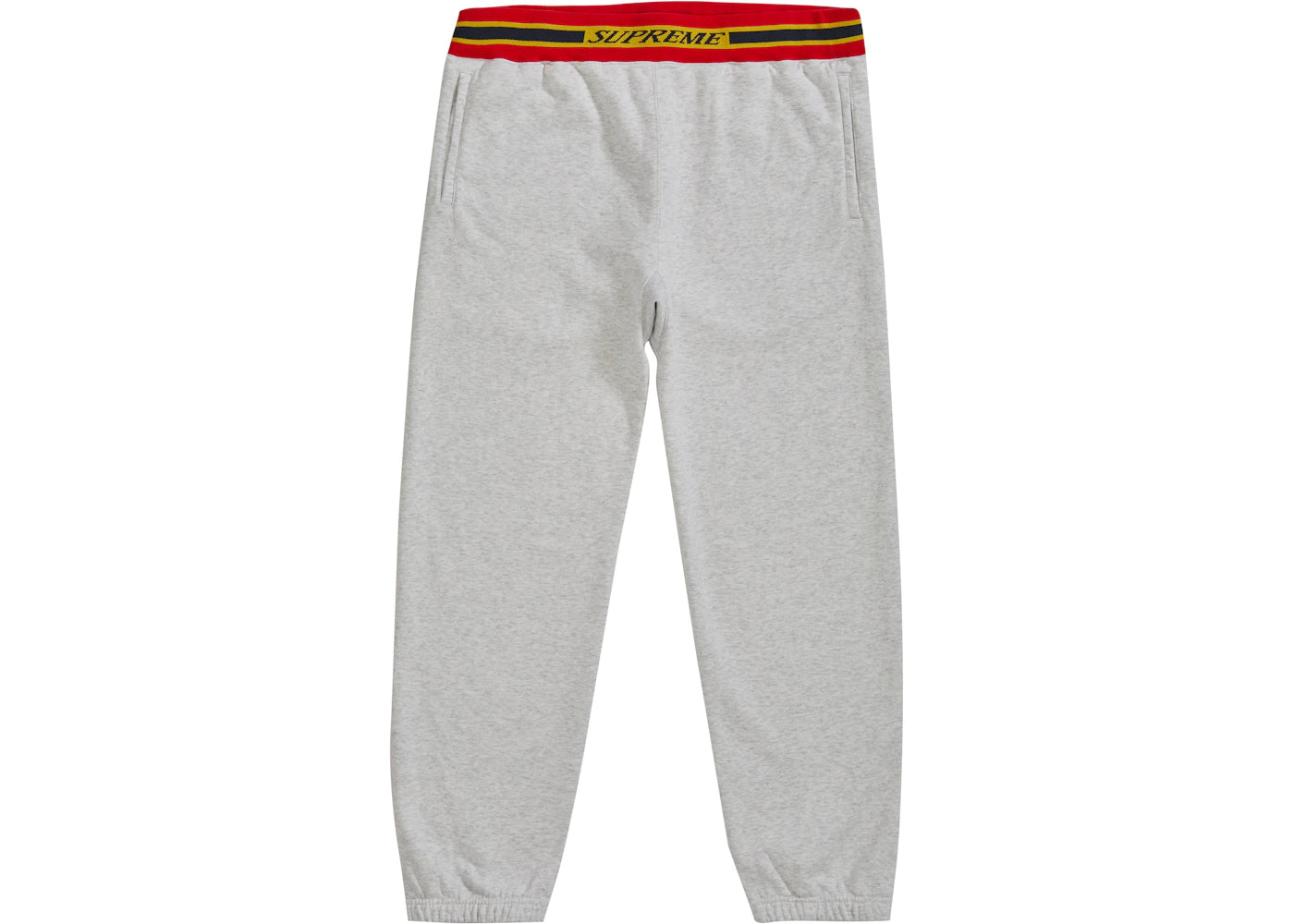 Supreme Striped Rib Sweatpant Ash Grey