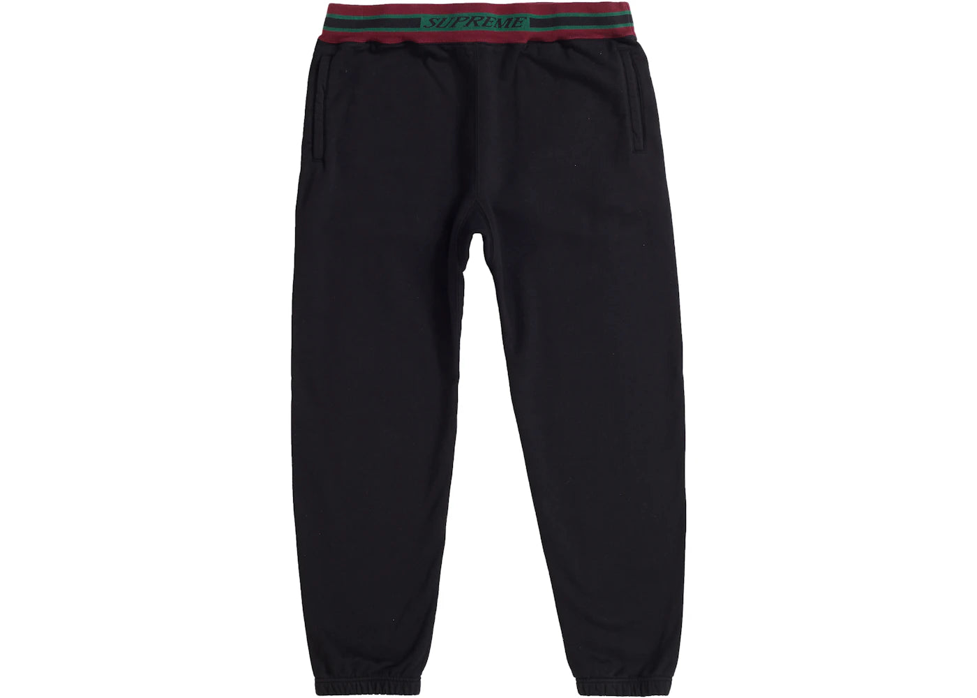 Supreme Striped Rib Sweatpant Black
