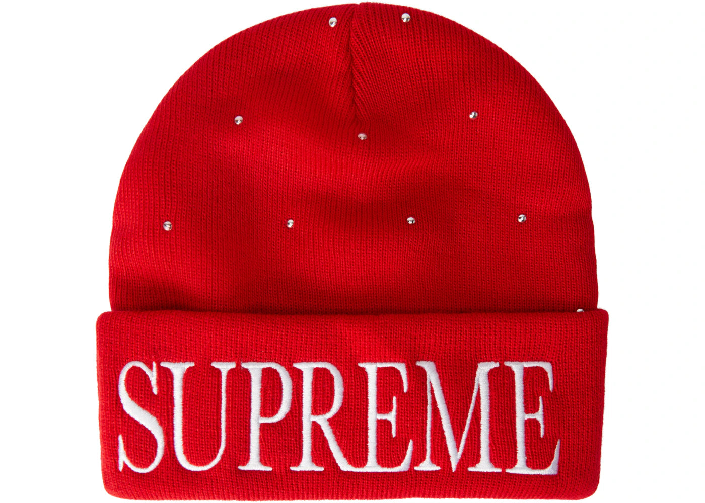 Supreme Studded Beanie Red