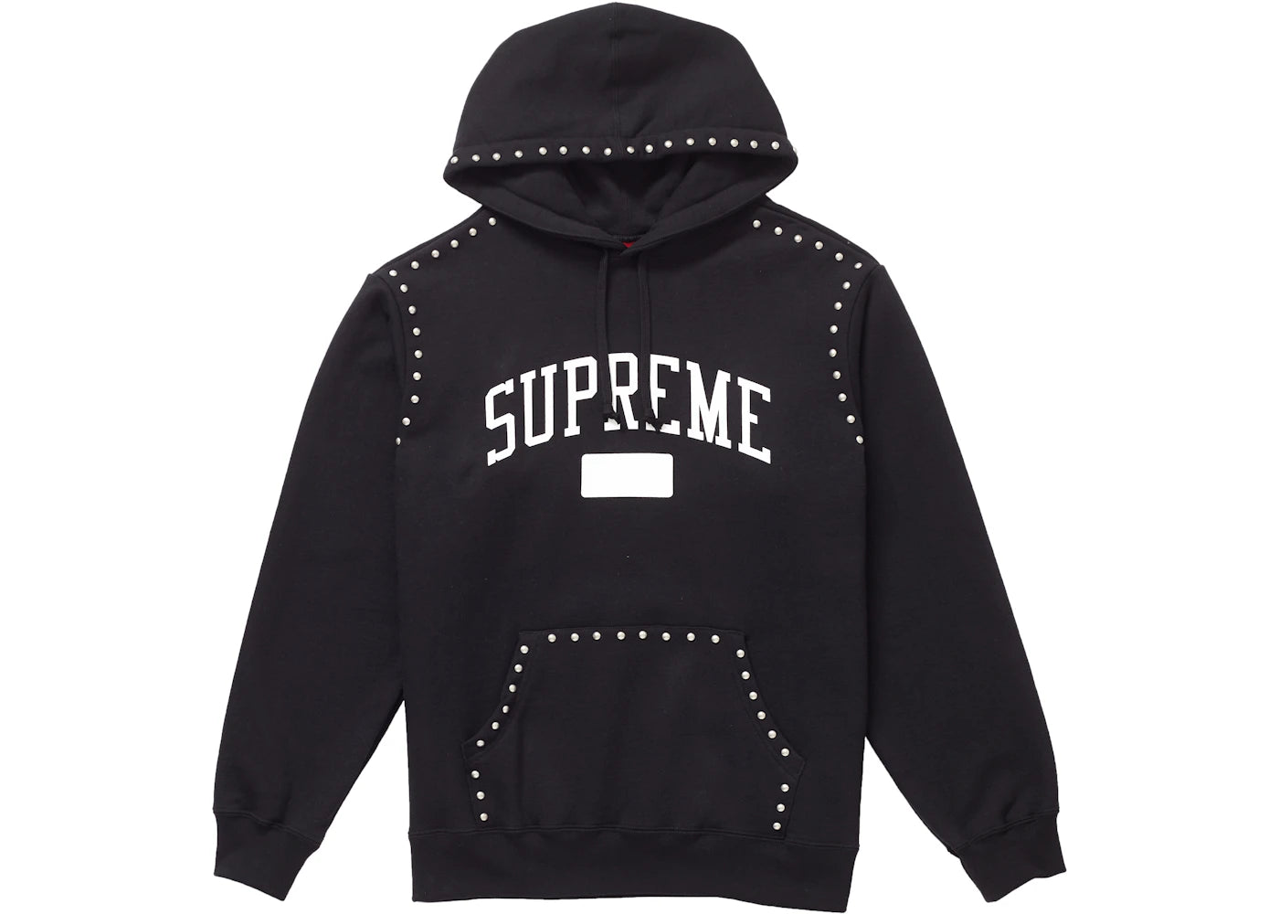 Supreme Studded Hooded Sweatshirt (FW18) Black