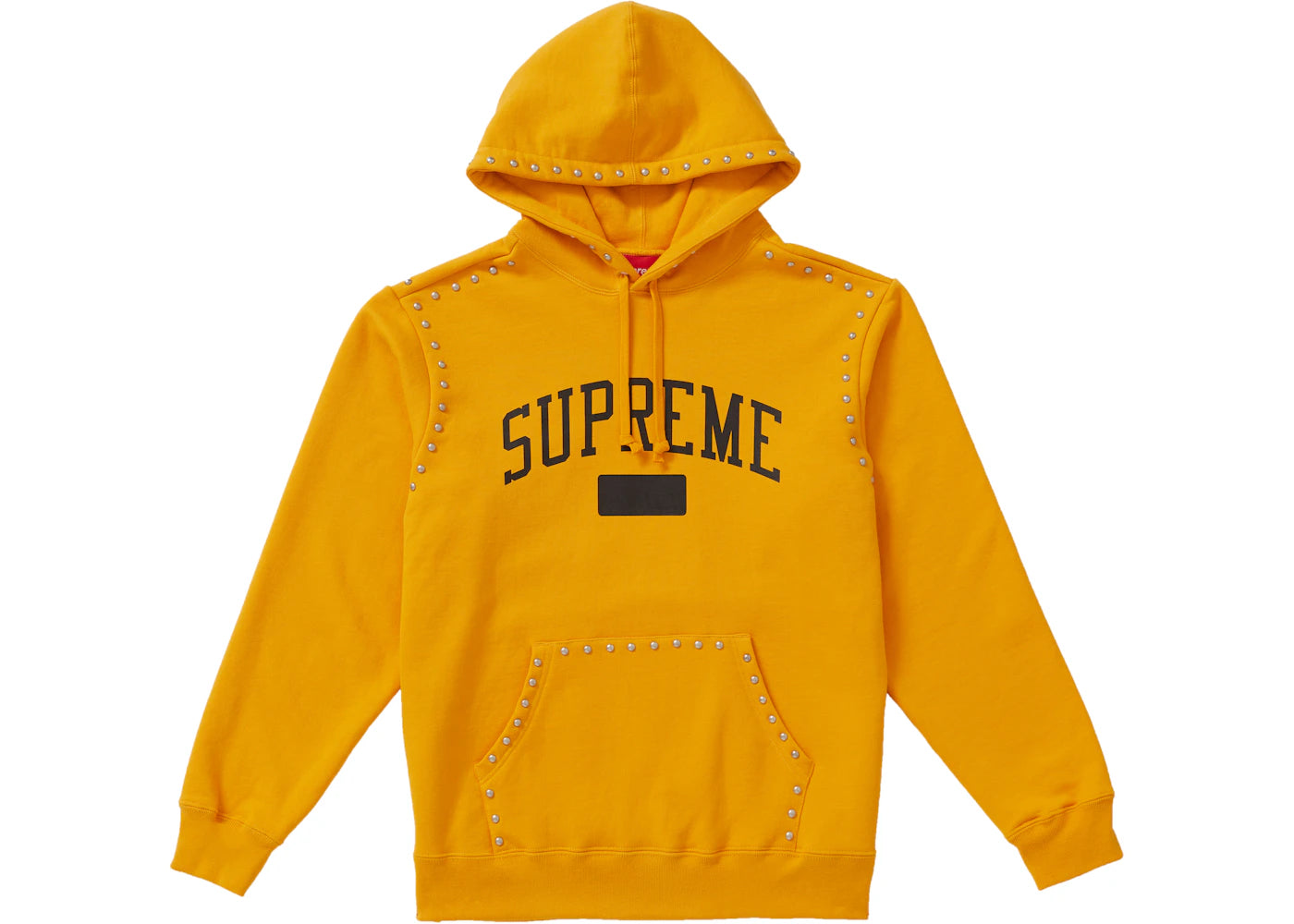 Supreme Studded Hooded Sweatshirt (FW18) Gold