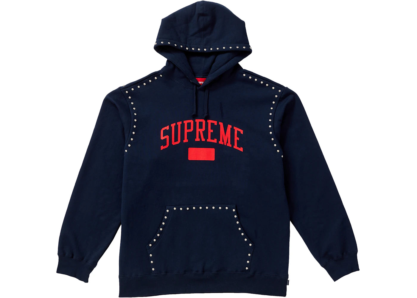 Supreme Studded Hooded Sweatshirt (FW18) Navy
