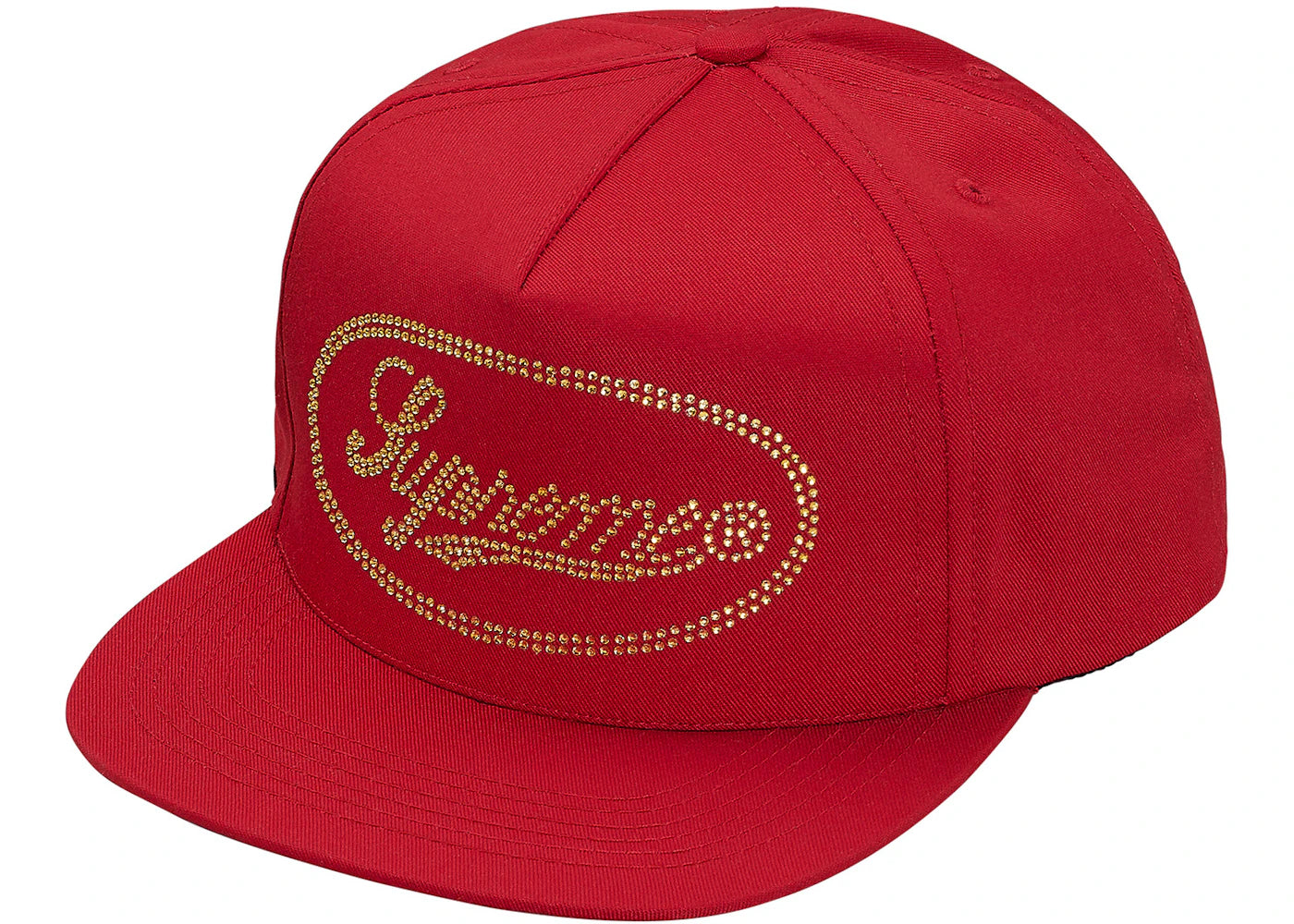 Supreme Studded Script Logo 5-Panel Red