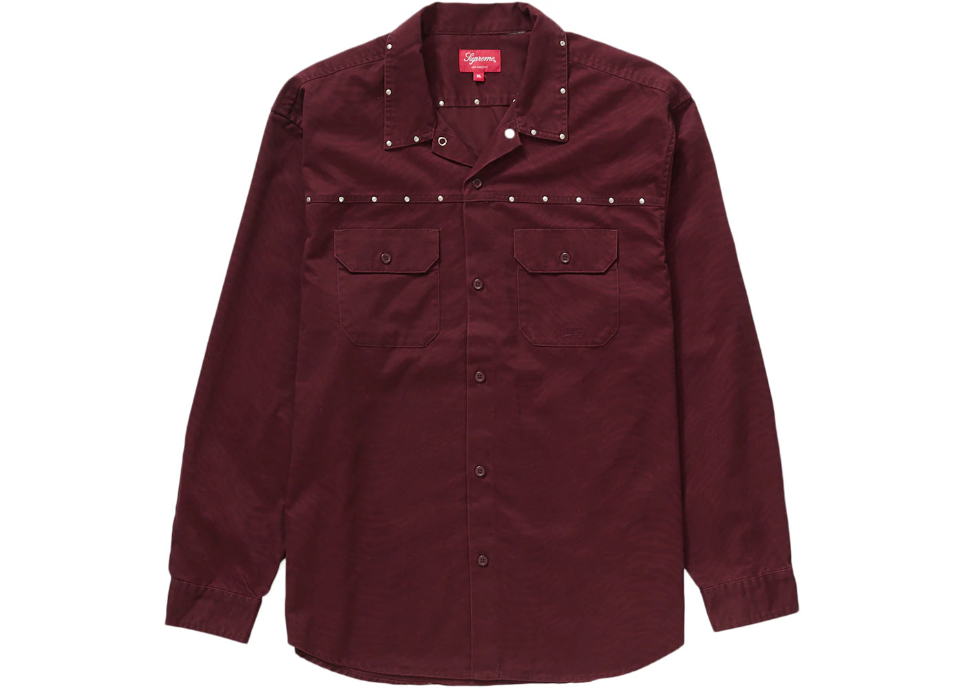 Supreme Studded Work Shirt Burgundy