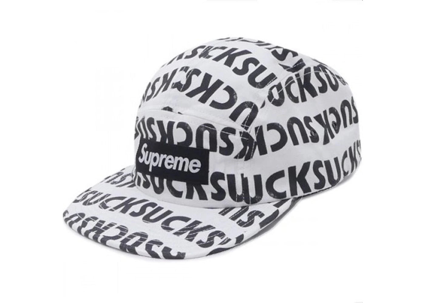 Supreme Suck Camp Cap White