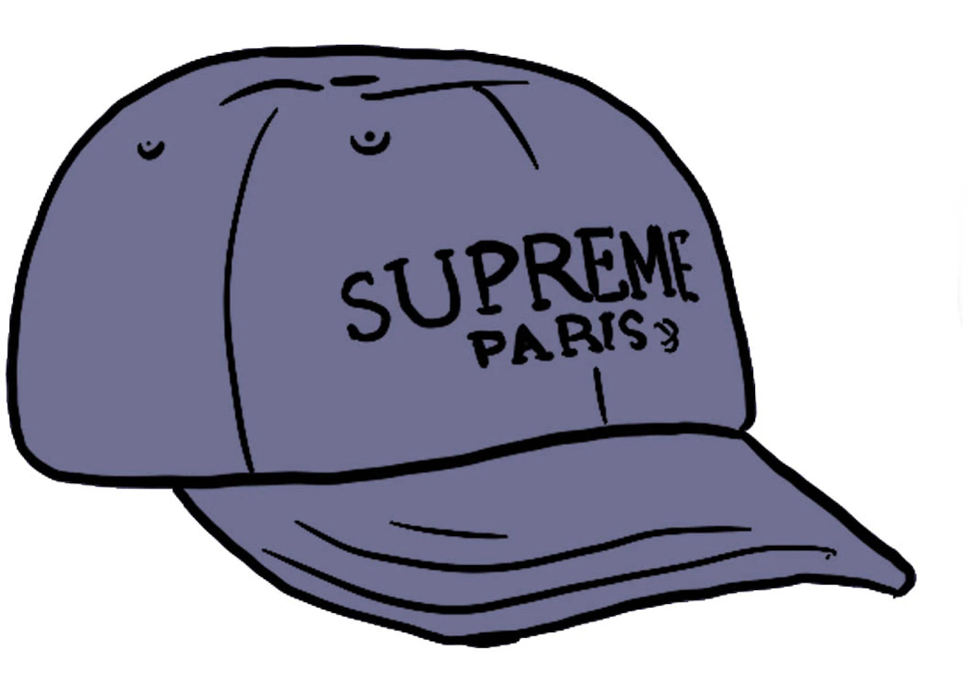 Supreme Suede 6-Panel Navy